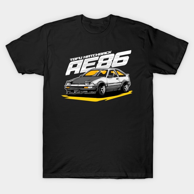 AE86 Initial D Tofu Hatchback T-Shirt by CFStore